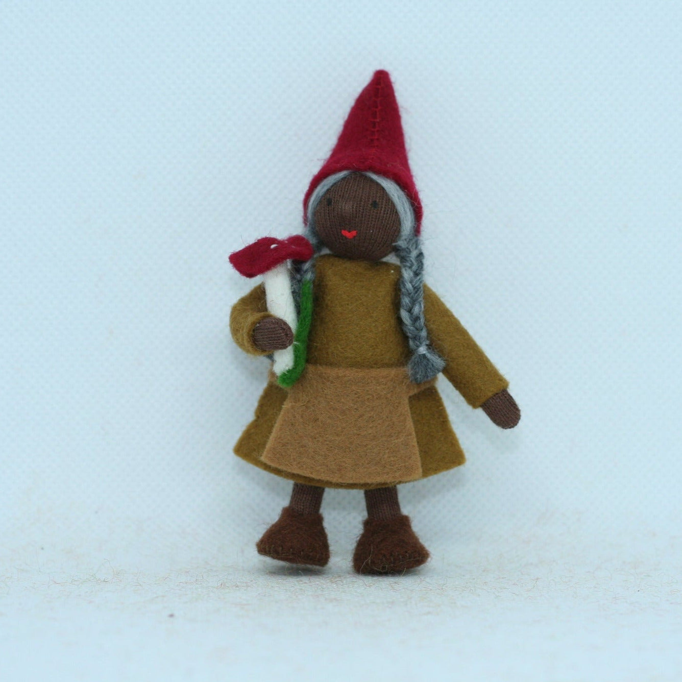 Woodland Gnome Woman Felted Waldorf Doll - Three Skin Tones