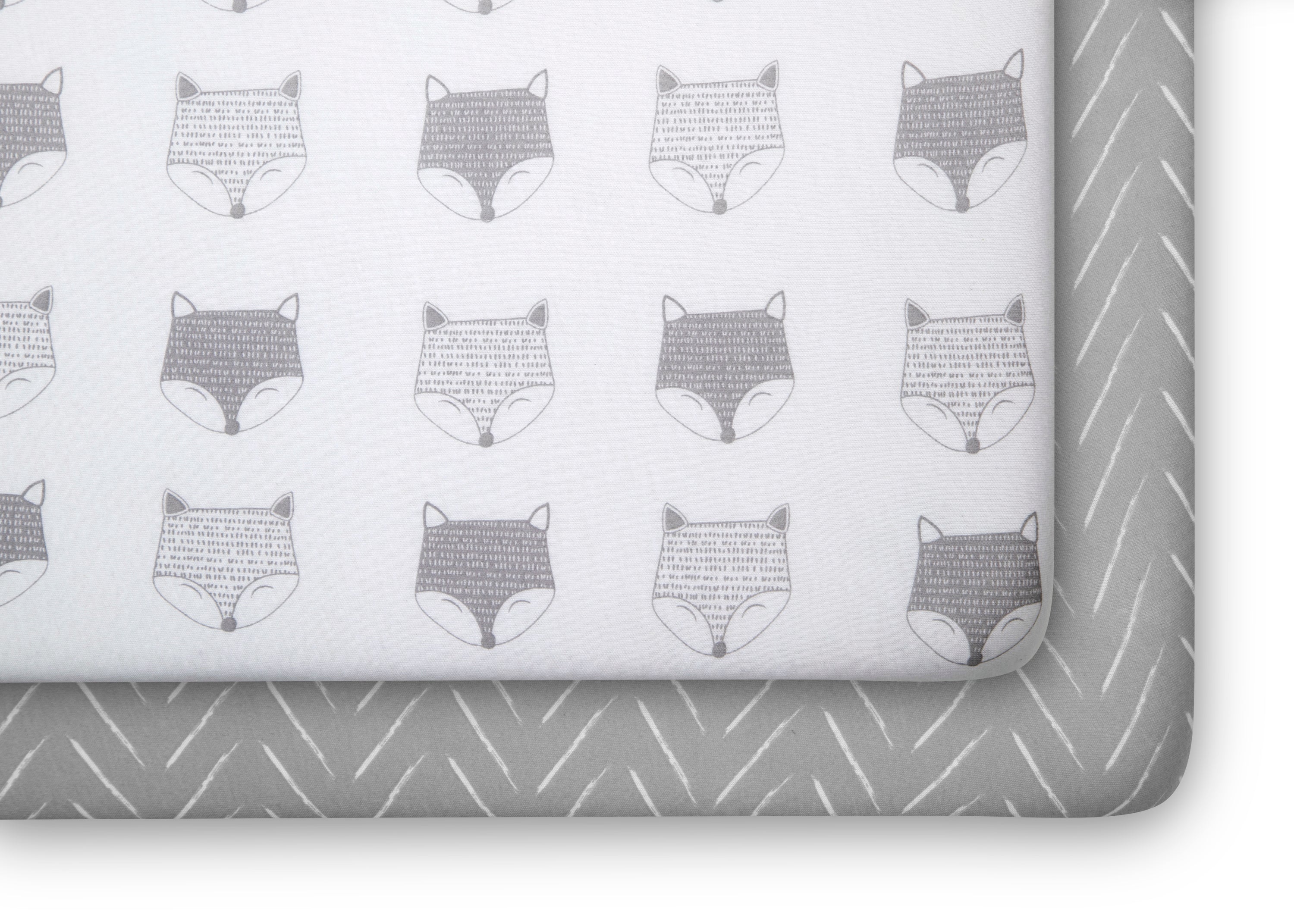 Indie Fox Fitted Crib Sheets - 2 Pack