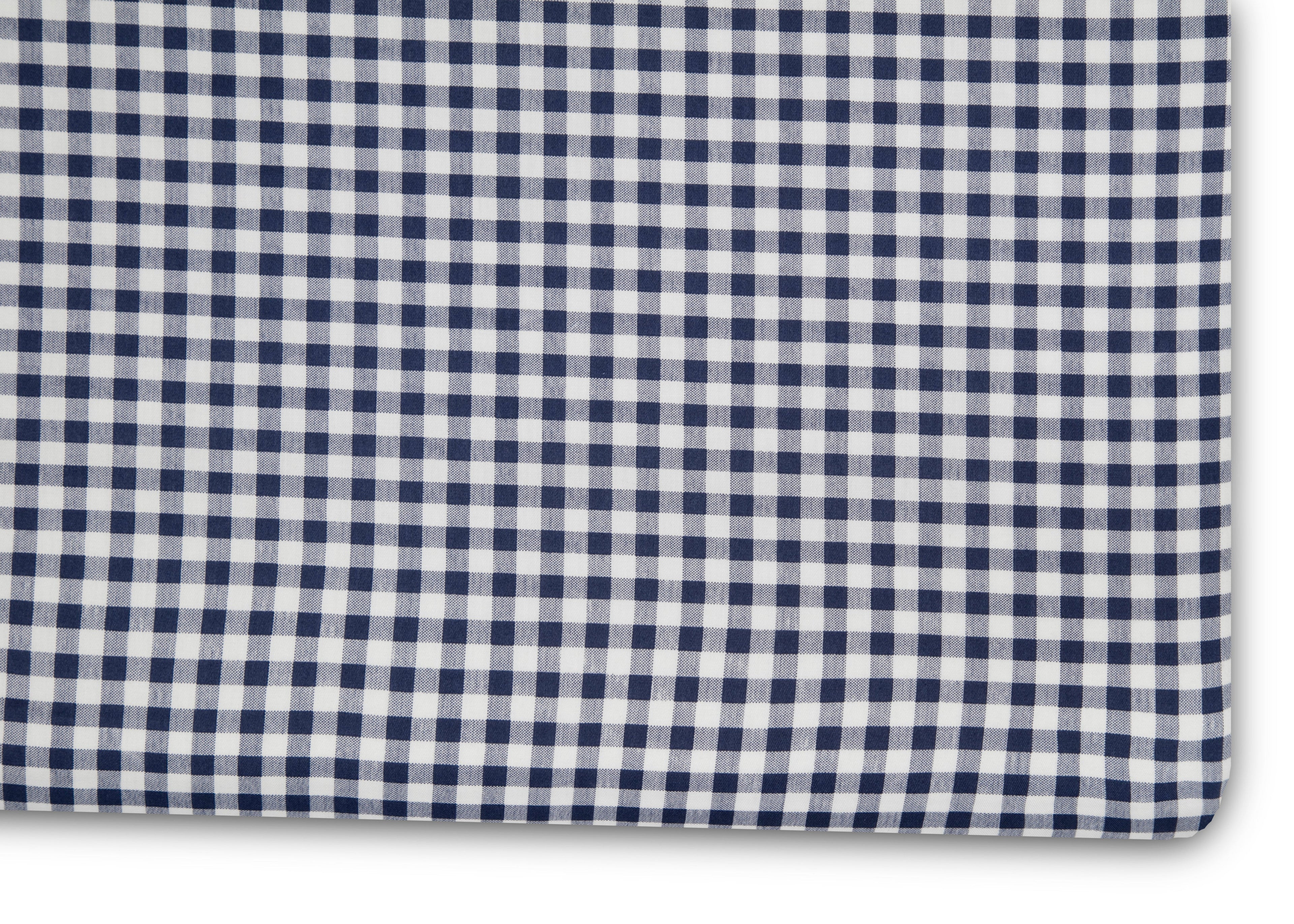 Navy Gingham 3-Piece Twin Sheet Set