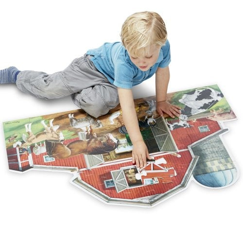 Melissa & Doug® Busy Barn Shaped Floor Puzzle - 32 PC